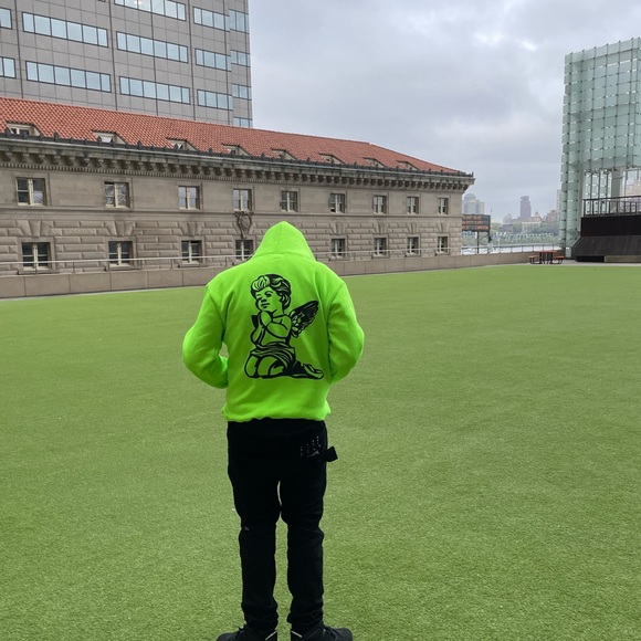 GREEN ANGEL HOODIE - Picture 4 of 5